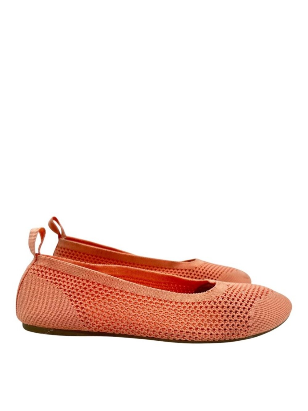 Nordstrom Peach Knit Ballet Flat US 5 UK 3 Stretch Ultra Light Breathable Bright